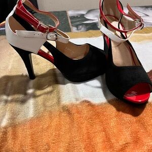 Elegant Black and Red Heels